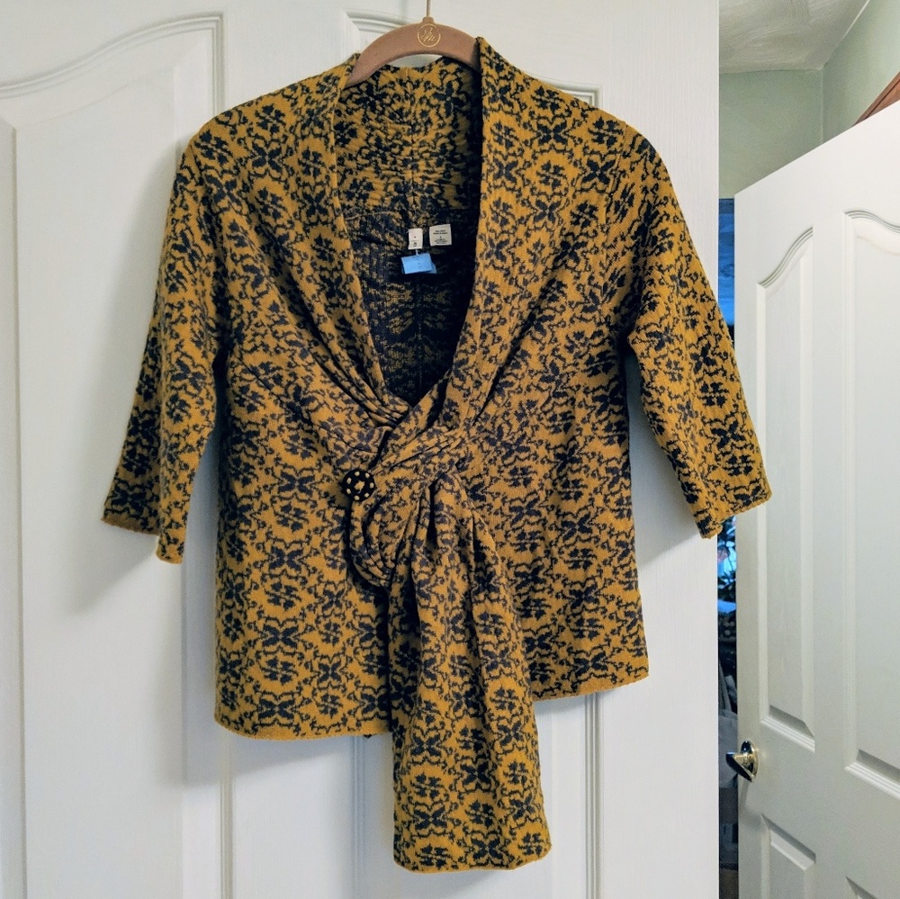 Anthropologie MOTH 100% wool cardigan S